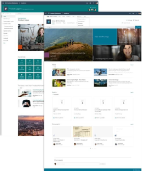 Four different footer layouts are available. 